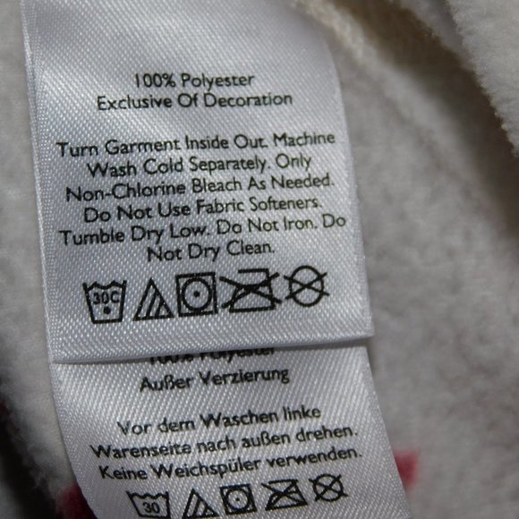 Eddie Bauer Womens 2XL White Red Star Light Fleece 1/4 Zip Pullover Top sweater - Picture 5 of 9